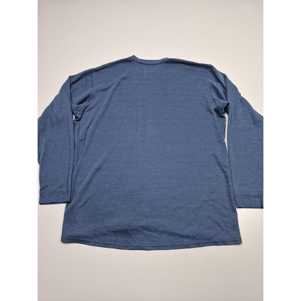 Patagonia Capilene Shirt Mens Large Blue Long Sleeve Thermal Base Layer USA - Picture 7 of 12